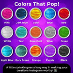 Bulk (20g) Purple Luster Dust Edible Glitter for Cocktails | Premium Edible Purple Luster Dust for Cake Decorations - Edible Glitter for Drinks Cupcakes Cookies Cakes Food Paint