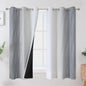 Grey and Greyish White Ombre Blackout Curtains by ESTELARTEXTILER