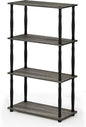 Furinno Turn-N-Tube 4-Tier Multipurpose Shelf Display Rack, Classic Tubes by Furinno-FitsYourSpaceFitsYourBudget