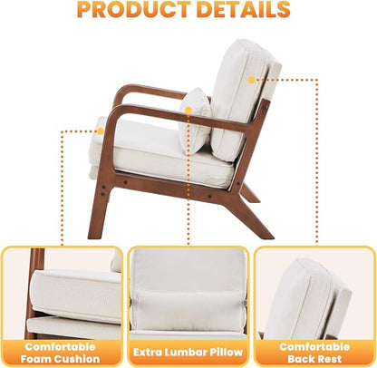 DUMOS Accent Chair Mid Century Modern Chair - Image 6