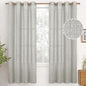 YoungsTex 72 Inches Long Light Grey Curtains by YoungsTex