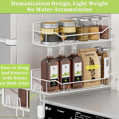 Magnetic Spice Rack for Refrigerator, 9 Pack Magnetic Fridge Shelves - Image 4