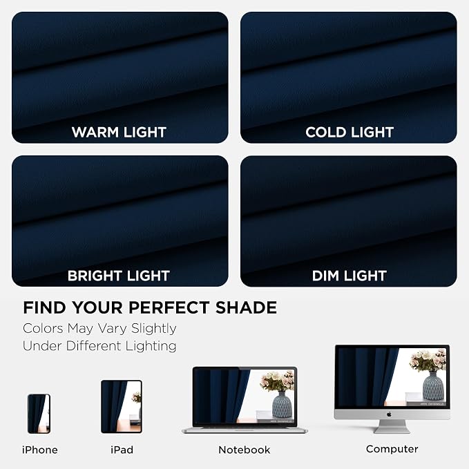 Joydeco Blackout Curtains 108 Inch Length 2 Panels Set, Thermal Insulated Long - Image 6