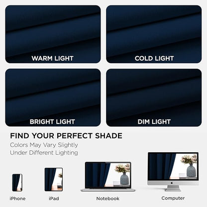 Joydeco Blackout Curtains 72 Inch Length 2 Panels Set, Thermal Insulated Long - Image 6