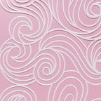 Cake Stencil - Seamless Delicate Pattern for Decorating Tall Double Barrel Cake to Use with Buttercream, Royal Icing, Ganache, Paint, Airbrush (Andra)