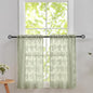 YJ YANJUN Vintage Lace Curtains 36 Inch Length-Victorian Floral Pattern Boho by YJYANJUN