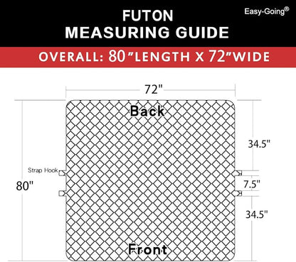 Easy-Going Reversible Couch Cover, Large Futon Sofa, Water Resistant Furniture - Image 7