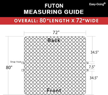 Easy-Going Reversible Couch Cover, Large Futon Sofa, Water Resistant Furniture - Image 7