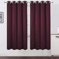 Burgundy Red Thermal Blackout Curtains/52 x 72 Inch/Set of 2 Panels Room by Lemomo