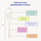 GIR: Get It Right Silicone Spatula Turner - Mini 11 In Sprinkles - Seamless One-Piece Nonstick Heat-Resistant Rubber Spatula for Cooking & Baking - Dishwasher-Friendly Kitchen Utensil