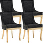 Upholstered Dining Chairs Set of 4, Modern Fabric Side Chairs by MZDOO