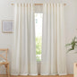 NICETOWN Linen Curtains & Drapes 95 inch Length 2 Panels, Rod Pocket & Back Tab by NICETOWN