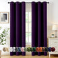 MIULEE Blackout Curtains for Bedroom 2 Panel 40 x 84 Inch Long Royal Purple | by MIULEE
