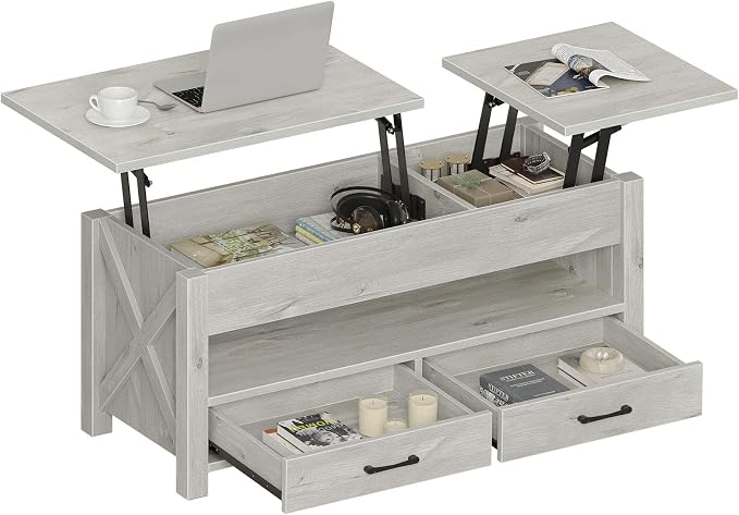 Seventable Coffee Table, 39.3" Lift Top Coffee Table by Seventable