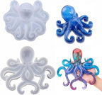 Octopus Resin Mold, Gasusen 2PCS 3D Large Sea Animals Octopus Silicone Molds for Epoxy Resin Casting, Wall Hanging Ornaments, Home Decor, Halloween Christmas Gifts, DIY Craft