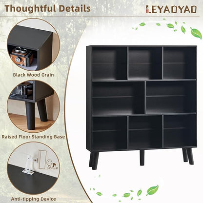 LEYAOYAO 8 Cube Bookshelf, 3 Tier Bookcase - Image 5