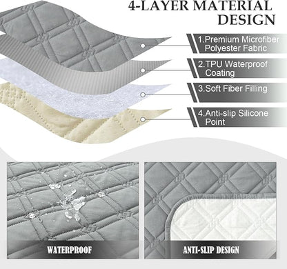Genina Waterproof Recliner Chair Covers, Recliner Cover - Image 7