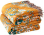 LUTBM Boho Throw Blanket for Bed 100% Cotton Soft Lightweight Quilt Reversible by LUTBMFindYourFreeSpiritatHome