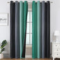 Black and Green Ombre Blackout Curtains 102 Inches Long | Curtains by ESTELARTEXTILER