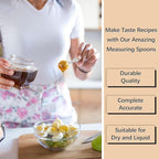2PCS 1/2tbsp(1.5tsp, 7.5ml) Single Measuring Spoon, Stainless Steel Individual Teaspoon, Metal Measure Scoop with Gift Box