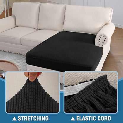 H.VERSAILTEX Sectional Couch Covers 1 Piece Chaise Slipcover L Shape Separate - Image 6