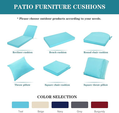 Chaise Lounge Cushion for Outdoor Furniture, Waterproof Fade and Tear Resistant - Image 8