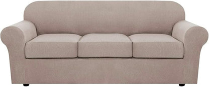 H.VERSAILTEX 4 Piece Stretch Sofa Covers by HVERSAILTEX