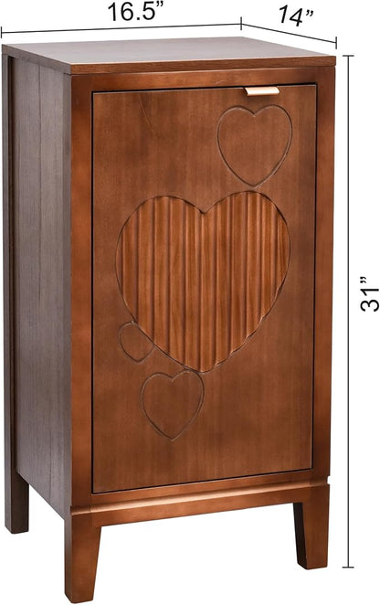 eHemco Kawaii Sweetheart End Table, 16.5 x 14 x 31 Inches, Indoor Living Room - Image 3