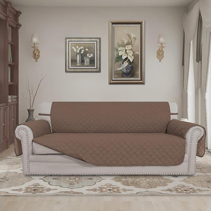Easy-Going Reversible Couch Cover, 4 Seater Sofa, Washable Slipcover - Image 2