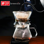 Brewista Tornado Duo Pour Over Coffee Dripper, Insulated Double Wall Glass, Easy-To-Clean Drip Coffee Maker for Home & Office(1-2 Cups)
