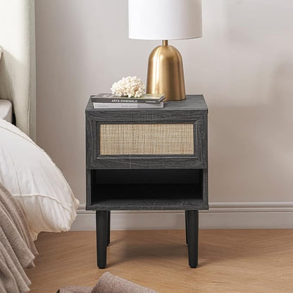mopio Haylee Rattan Side Table, Small Accent Tables - Image 6
