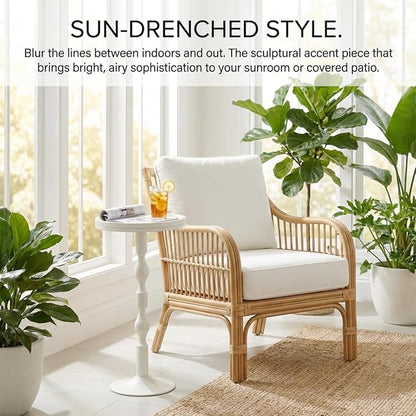 Small Round Drink Table, Pedestal Tables, Small Round Side Table - Image 6
