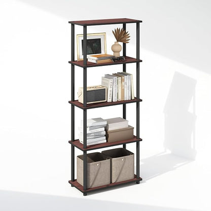 Furinno Turn-N-Tube Book Shelf, 5-Tier Bookshelf, Bookcase by Furinno-FitsYourSpaceFitsYourBudget