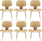Modway Fathom Mid-Century Modern Molded Plywood Six Kitchen and Dining Room by Modway