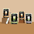 Matchabar Epic Iced Instant Latte Powder | Salted Caramel Espresso w/Oat Milk Base | Low Sugar, Non-Diary & Vegan Instant Iced Coffee Powder | Barista-Quality Creamy Latte Mix | 10 Servings