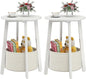 sthmec Small Round Side End Table Set of 2 by Unknown