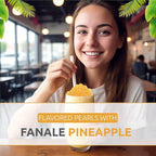 Fanale Popping Boba Pearls for Bubble Tea - 7 lb |Pineapple Flavor | Bursting Boba Pearls Bubble | Fruit Juice Flavor for Shakes, Dessert, Smoothie
