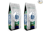 Caffe Borbone Whole Bean Coffee, Medium-Dark Roast DEK Blend, Decaffeinated Italian Coffee, 2.2 lb Bag (Pack of 2)