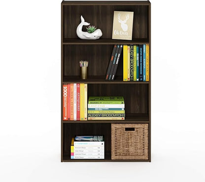 Furinno PASIR Book Shelf, 4-Tier Bookshelf, Bookcase - Image 5