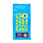 Goshen Coffee Roasters Whole Bean Old School Tattoo House Blend | Medium Roast, Brewed or Espresso | Award-Winning, Natural and Washed | Caramel, Nutty, Orange Flavors | 12 Oz Bag