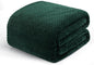 Exclusivo Mezcla Soft Waffle Fleece Bed Blanket Twin Size, Forest Green | by ExclusivoMezcla