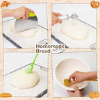 Sourdough Starter Kit,9 Inch Round & 10 Inch Oval Banneton Bread Proofing Basket with Dough Whisk Bread Lame Dough Scraper Bowl Scraper Silicone Brush Sourdough Bread Baking Supplies