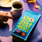 Goshen Coffee Roasters Whole Bean Old School Tattoo House Blend | Medium Roast, Brewed or Espresso | Award-Winning, Natural and Washed | Caramel, Nutty, Orange Flavors | 2 Lb Bag