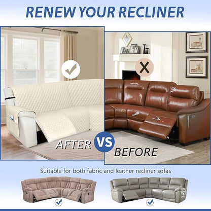 Arfntevss Recliner Sectional Couch Covers 1OO% Waterproof L Shape Sofa Cover - Image 6