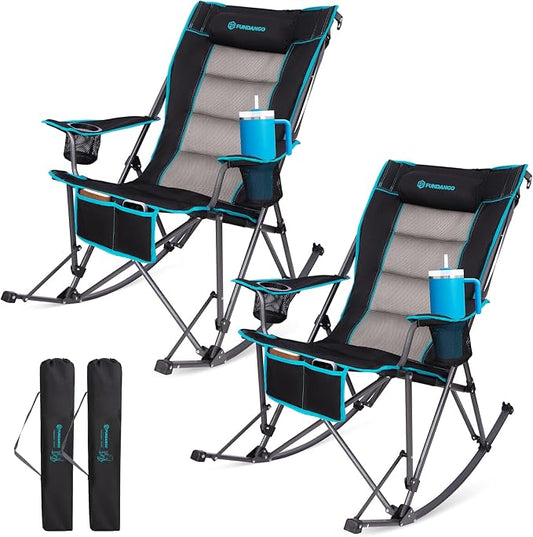 FUNDANGO Oversized Rocking Camping Chair by FUNDANGO