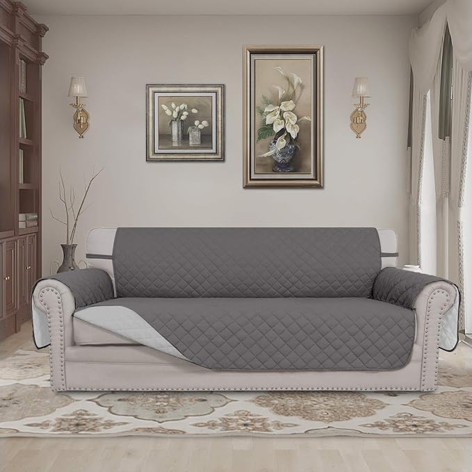 Easy-Going Reversible Couch Cover, 3 Cushion Sofa, Water Resistant Furniture Mat - Image 2