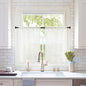 MIULEE 2 Panels Kitchen Tiers Half Window Sheer Curtains 29 X 45 Inch Ivory | by MIULEE
