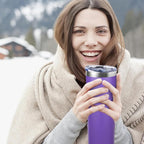 20 oz Skinny Tumbler with Lid and Straw,Stainless Steel Vacuum Insulated Tumbler Cup Double Wall Leak-proof Coffee Mug,Travel Thermal Water Tumbler for Home,Office,Outdoor (Purple,1)
