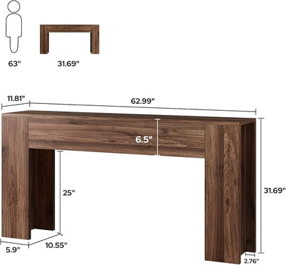 UNIQUITE 63-Inch Long Console Table - Image 2