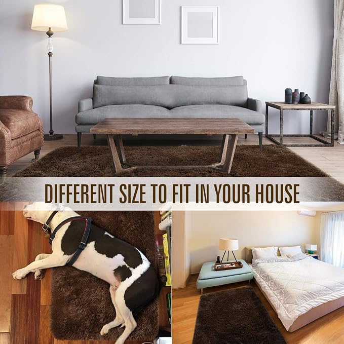 LOCHAS Area Rugs Fluffy Living Room Carpets - Image 7